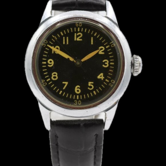 Vintage Waltham World War II Type A-11 Men's Mechanical Wristwatch USA